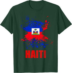 Haiti Haitian Flag Day Pride 1804 Haiti First Men Women Kid T-Shirt - T-Shirt | Forest