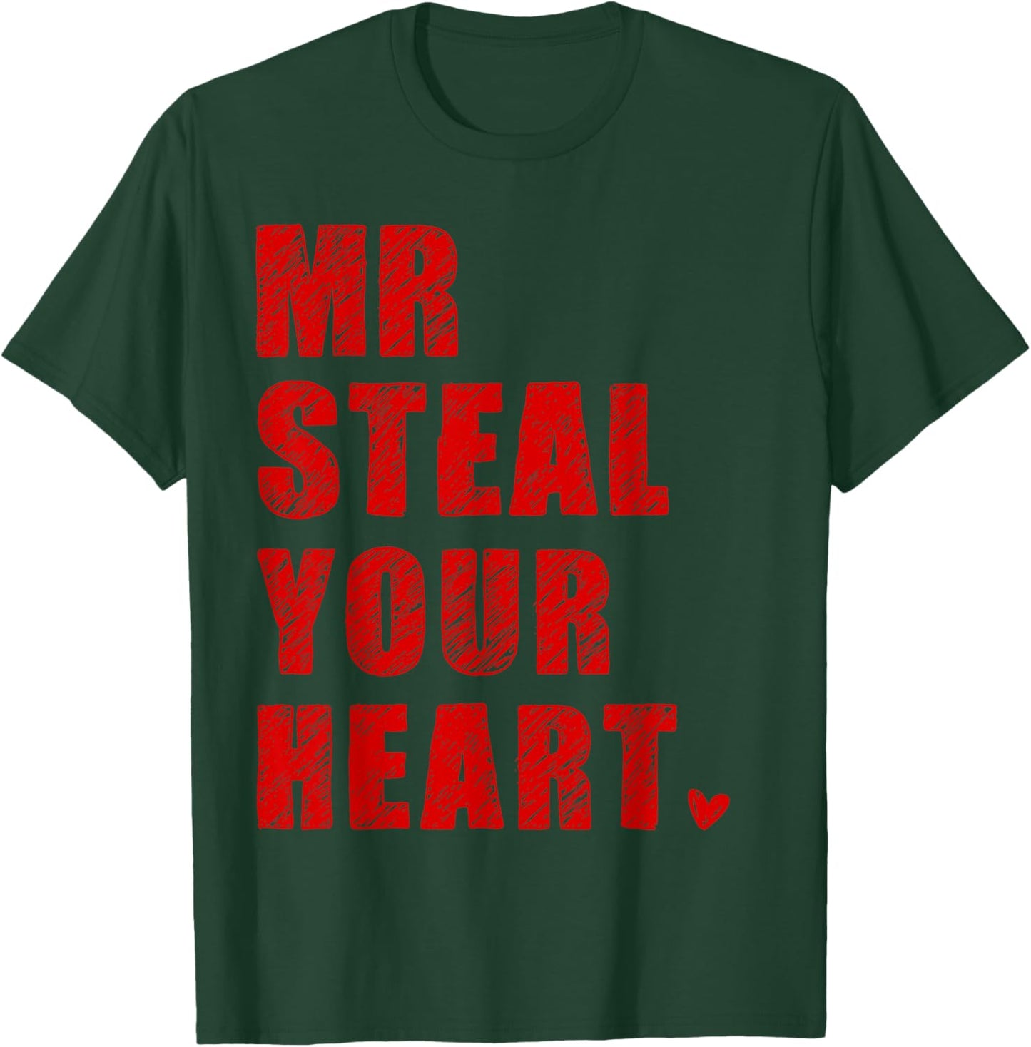 Funny Valentine Vibe Hearts Love Outfit Toddler Boy Kid T-Shirt - T-Shirt | Forest
