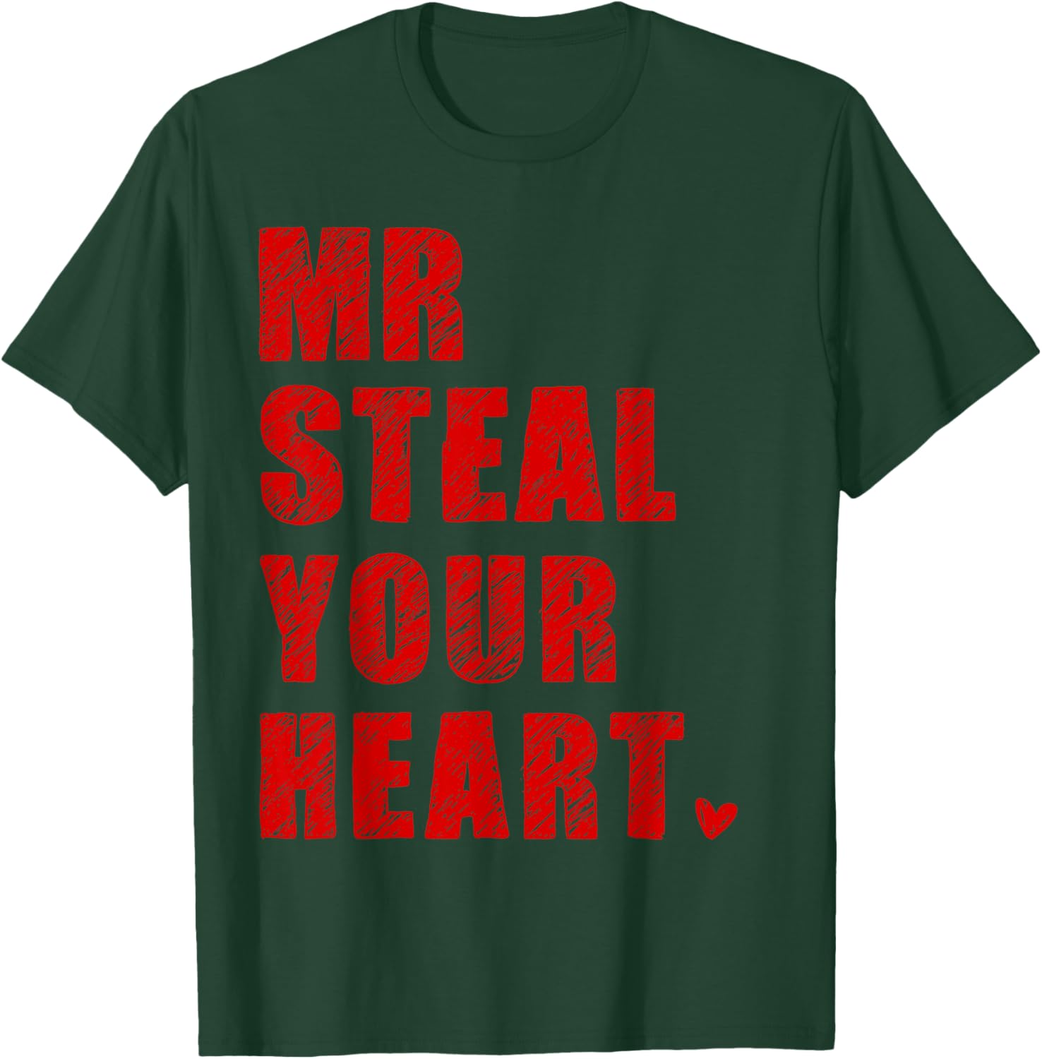 Funny Valentine Vibe Hearts Love Outfit Toddler Boy Kid T-Shirt - T-Shirt | Forest