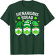 Funny Irish Shamrock Gnome St Patricks Day Shenanigans Squad T-Shirt - T-Shirt | Forest