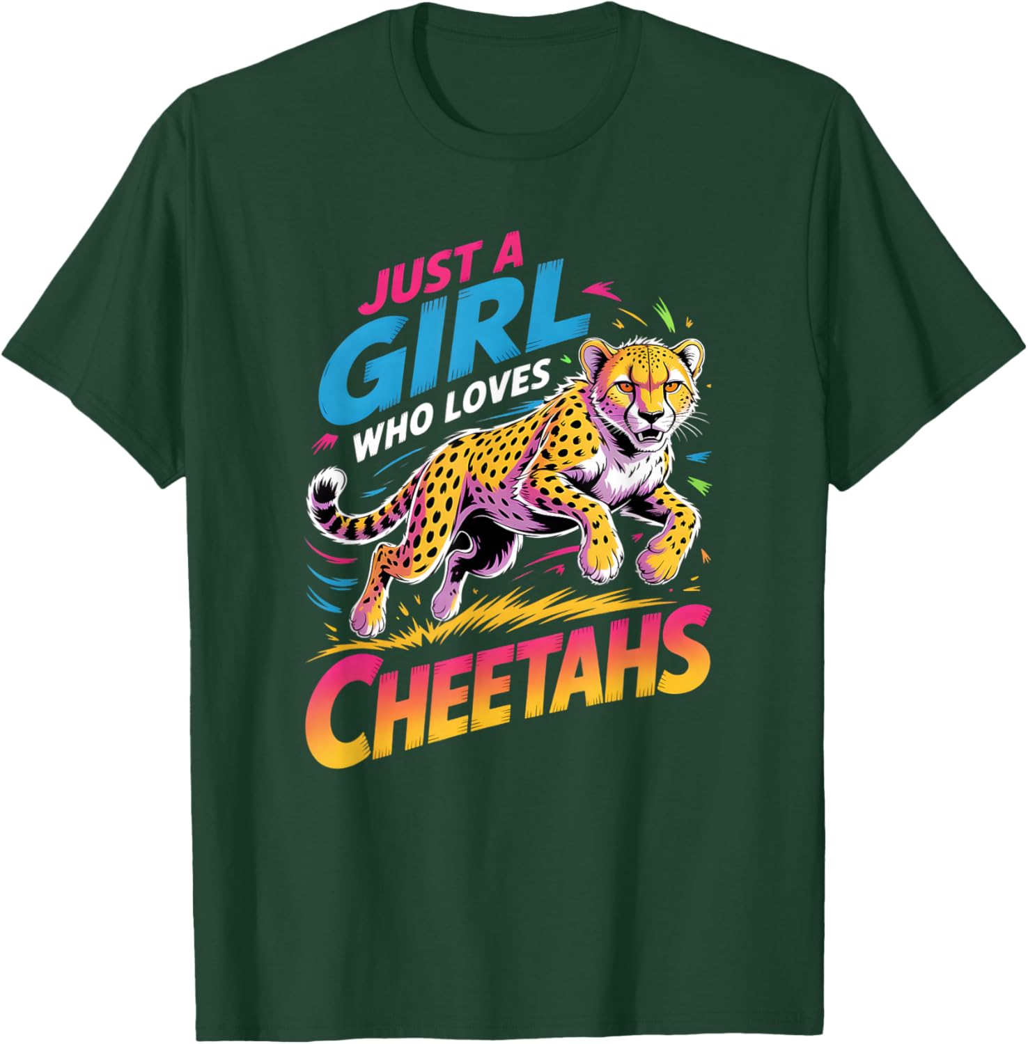 Girls Cheetah T-Shirt - T-Shirt | Forest