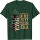 in My Lucky Teacher Era St Patricks Day Books Shamrock T-Shirt - T-Shirt | Forest