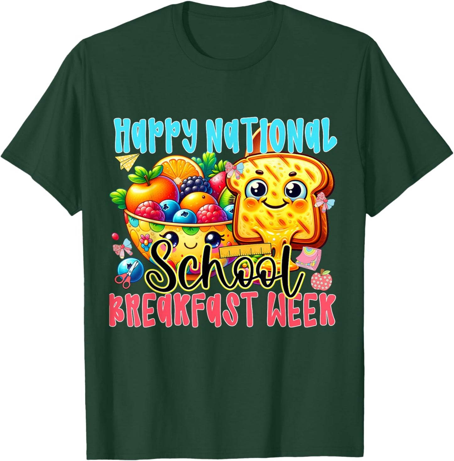 National School Breakfast Week 2026 T-Shirt - T-Shirt | Forest
