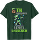6th Birthday Level Unlocked Pixel Dab 6 Bday Gamer Boys Kids T-Shirt - T-Shirt | Forest