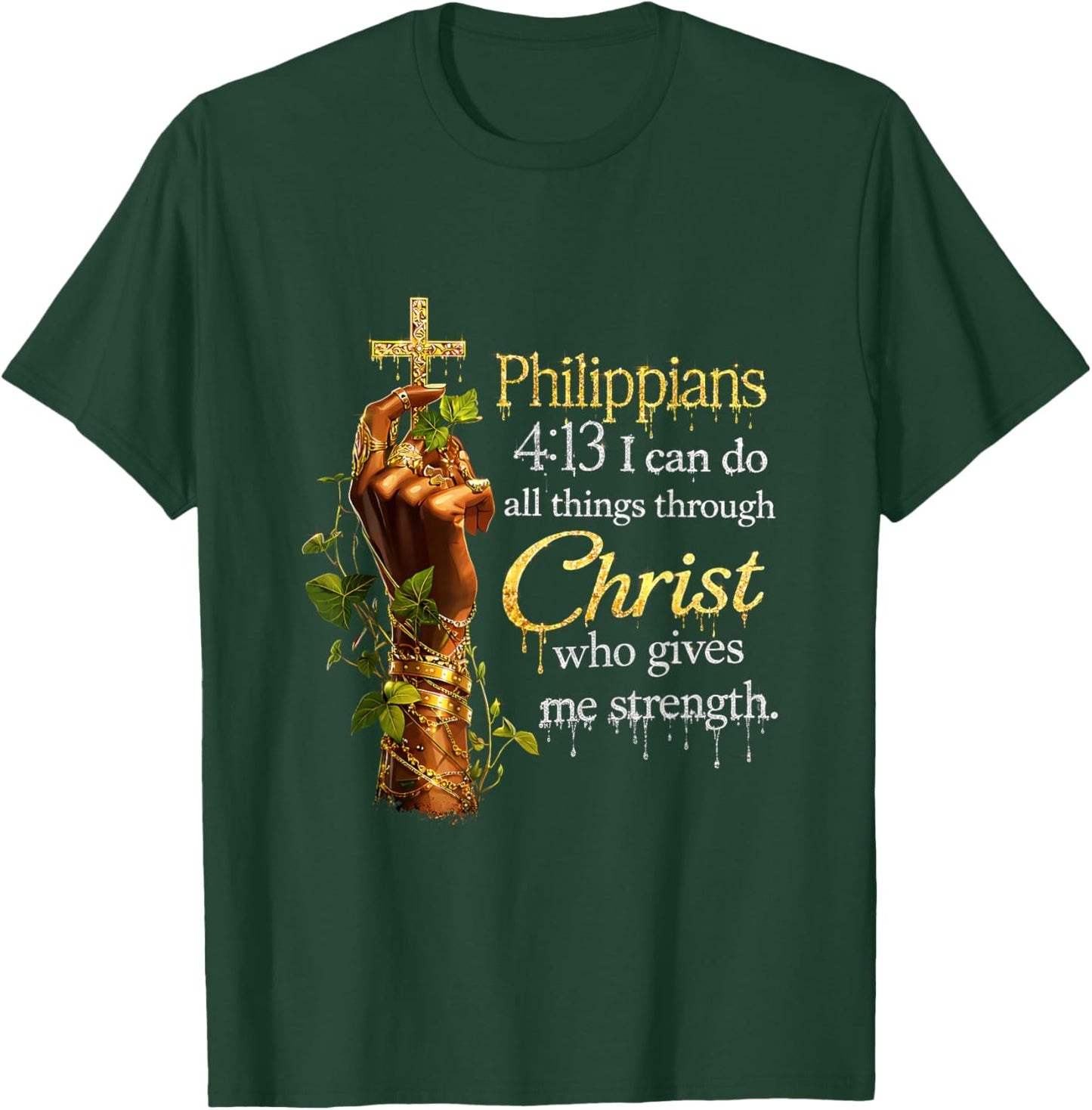 Black Women God Christian Faith African Melanin Queen T-Shirt - T-Shirt | Forest