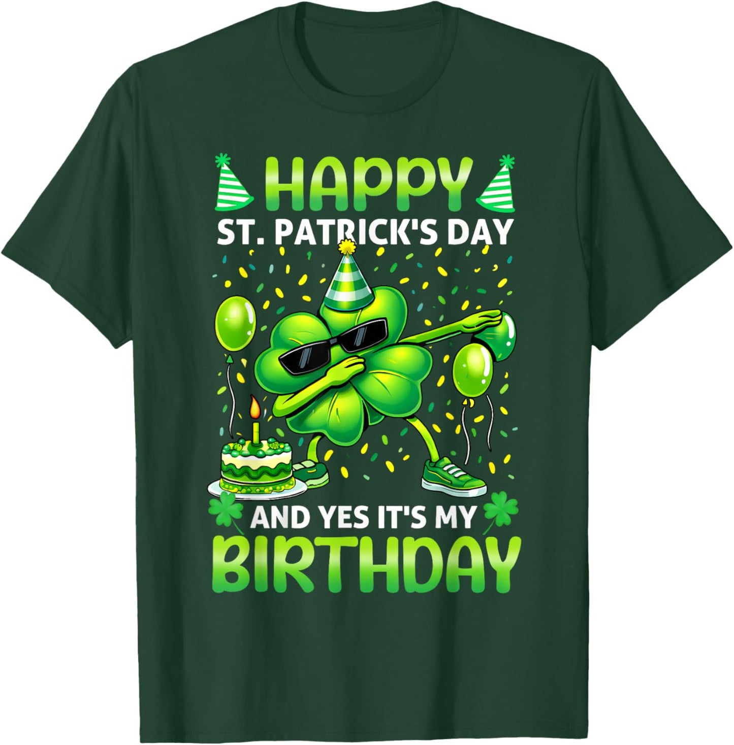 Happy St Patricks Day Yes Its My Birthday Lucky Women T-Shirt - T-Shirt | Forest