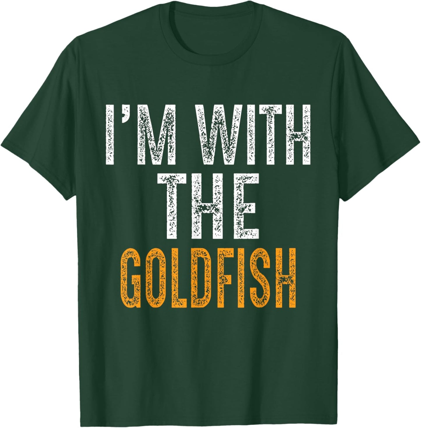 Funny I'm with The Goldfish Matching Halloween Costume T-Shirt - T-Shirt | Forest