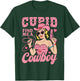 Cupid Find Me A Cowboy Funny Valentine Retro Vibes T-Shirt - T-Shirt | Forest
