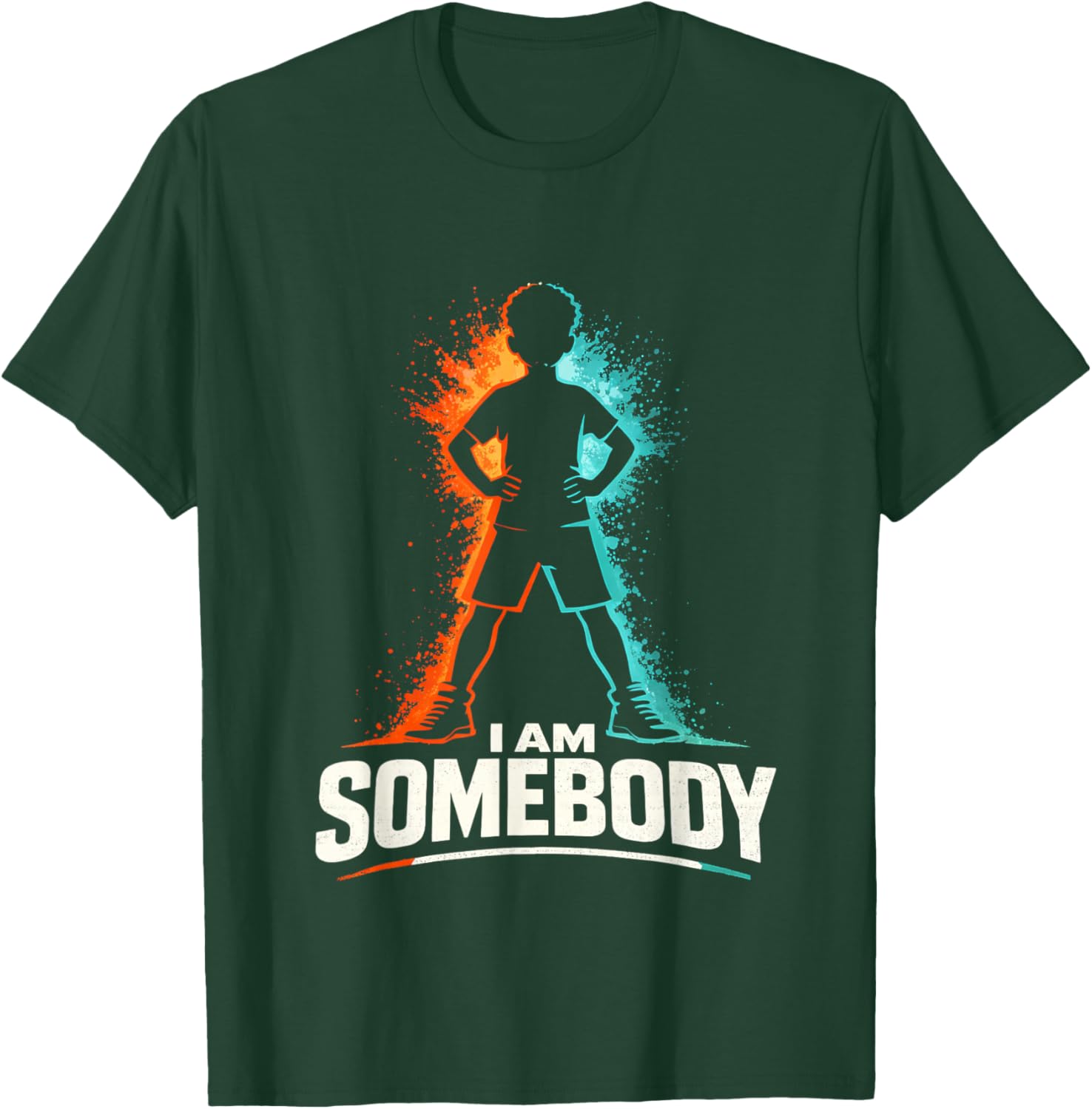 I Am Somebody Black Boy Empowerment T-Shirt - T-Shirt | Forest