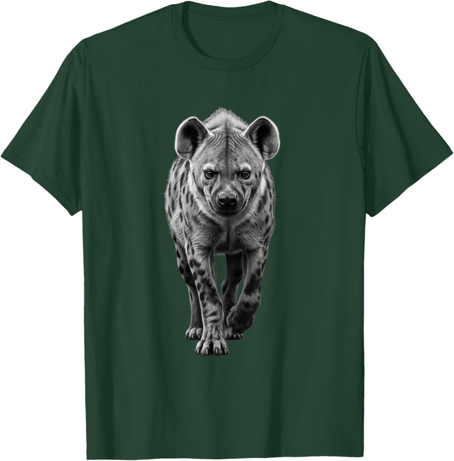 Retro Hyena Illustration Savanna Wildlife Predator Nature T-Shirt - T-Shirt | Forest