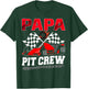 Papa Pit Crew Racing Family Race Car Birthday Boy T-Shirt - T-Shirt | Forest