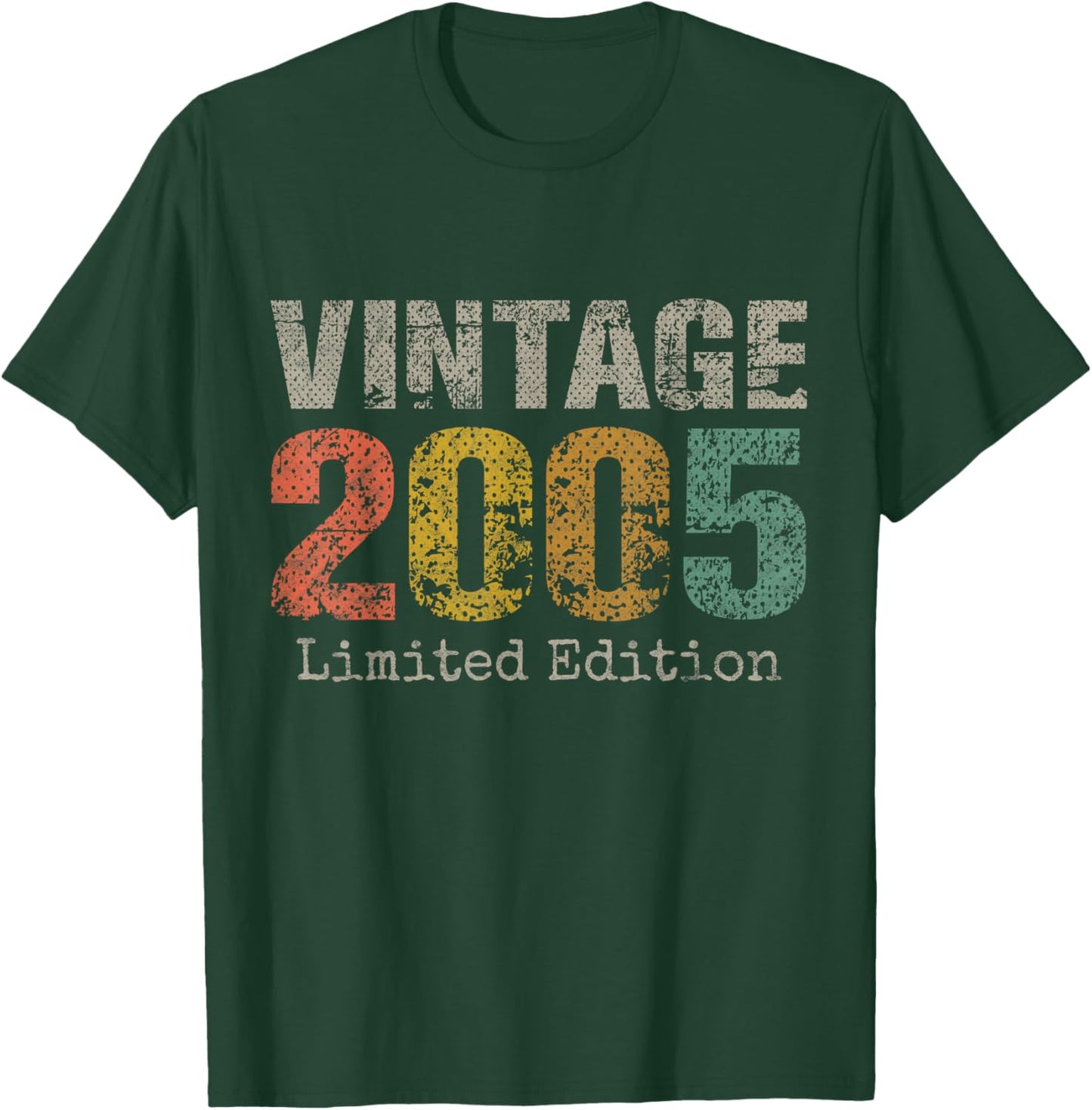 Vintage 2005 Text 21st Birthday Gift Men Women 21 Year Old T-Shirt - T-Shirt | Forest