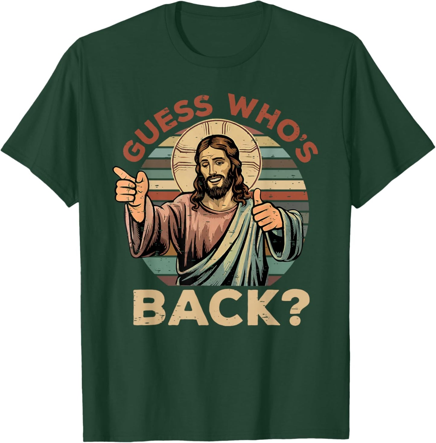 Guess Who's Back? Christian Jesus Bible Verse Happy Easter T-Shirt - T-Shirt | Forest