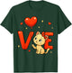 Happy Meowentine's Day Cute Cat Heart Valentine's Day T-Shirt - T-Shirt | Forest