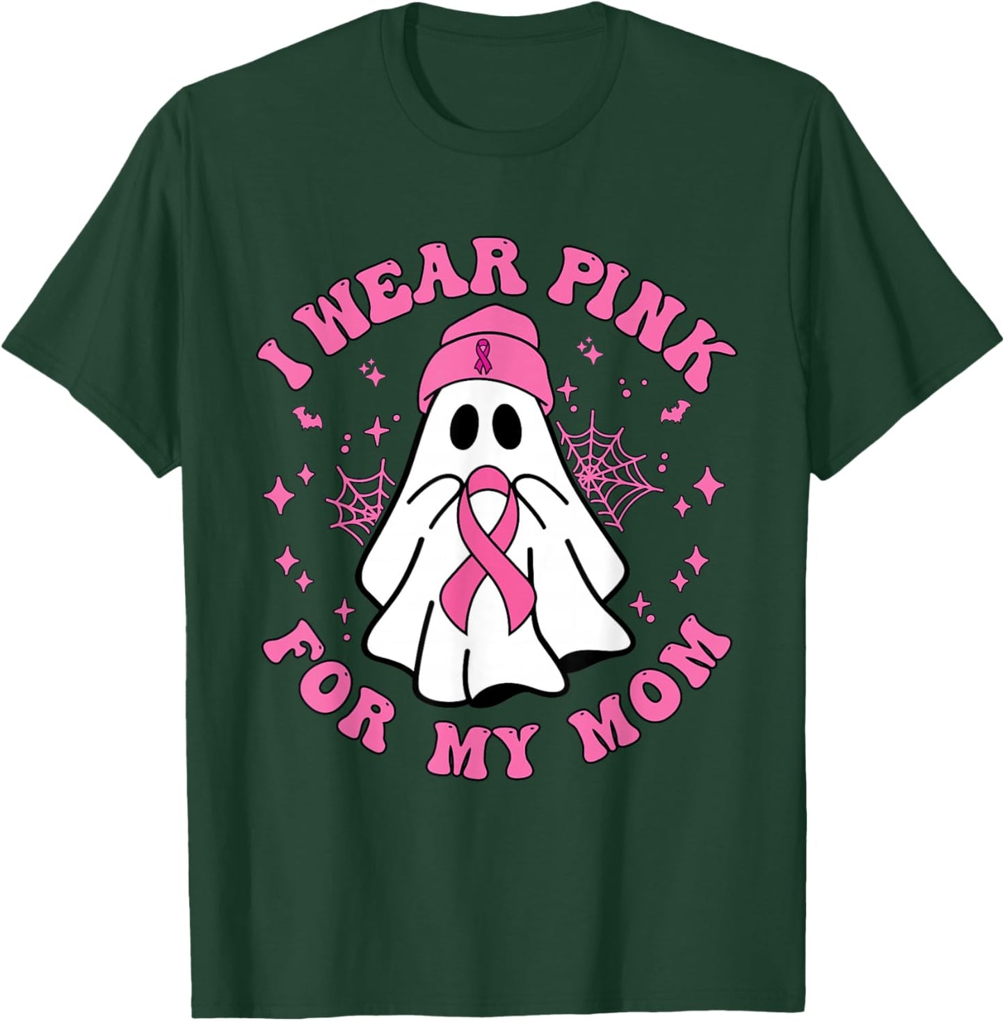 Halloween I Wear Pink for My Mom Breast Cancer Kid Women T-Shirt - T-Shirt | Forest