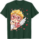 Retro Cupid Cute Heart Sunglasses Happy Valentine Men Women T-Shirt - T-Shirt | Forest