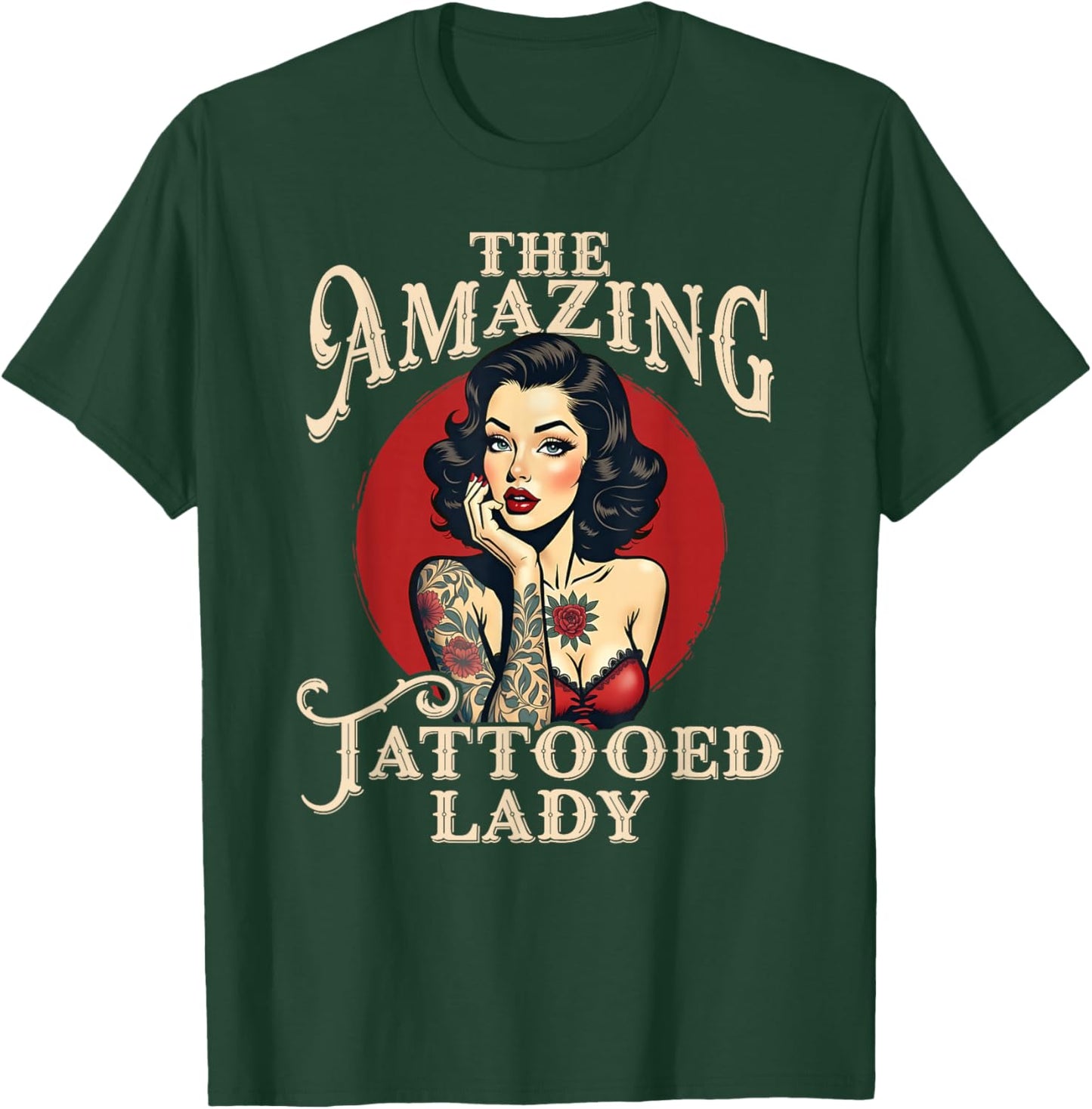 The Amazing Tattooed Lady T-Shirt - T-Shirt | Forest