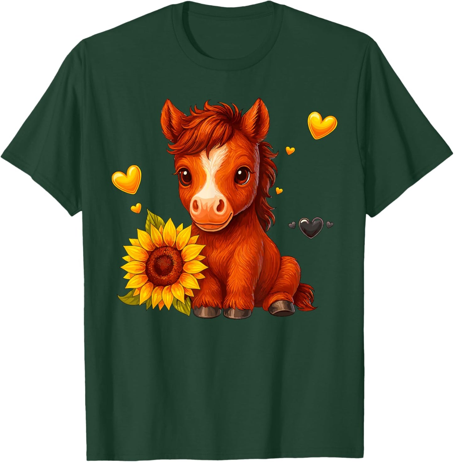 Sunflower Horse T-Shirt - T-Shirt | Forest