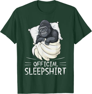 Gorilla Animal Official Sleepshirt Pajamas Nightgown T-Shirt - T-Shirt | Forest