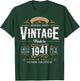 Vintage 1941 Label 85th Birthday Gift Men Women 85 Year Old T-Shirt - T-Shirt | Forest