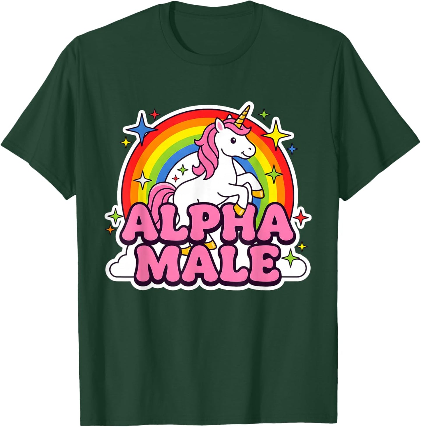 Alpha Male Unicorn T-Shirt - T-Shirt | Forest