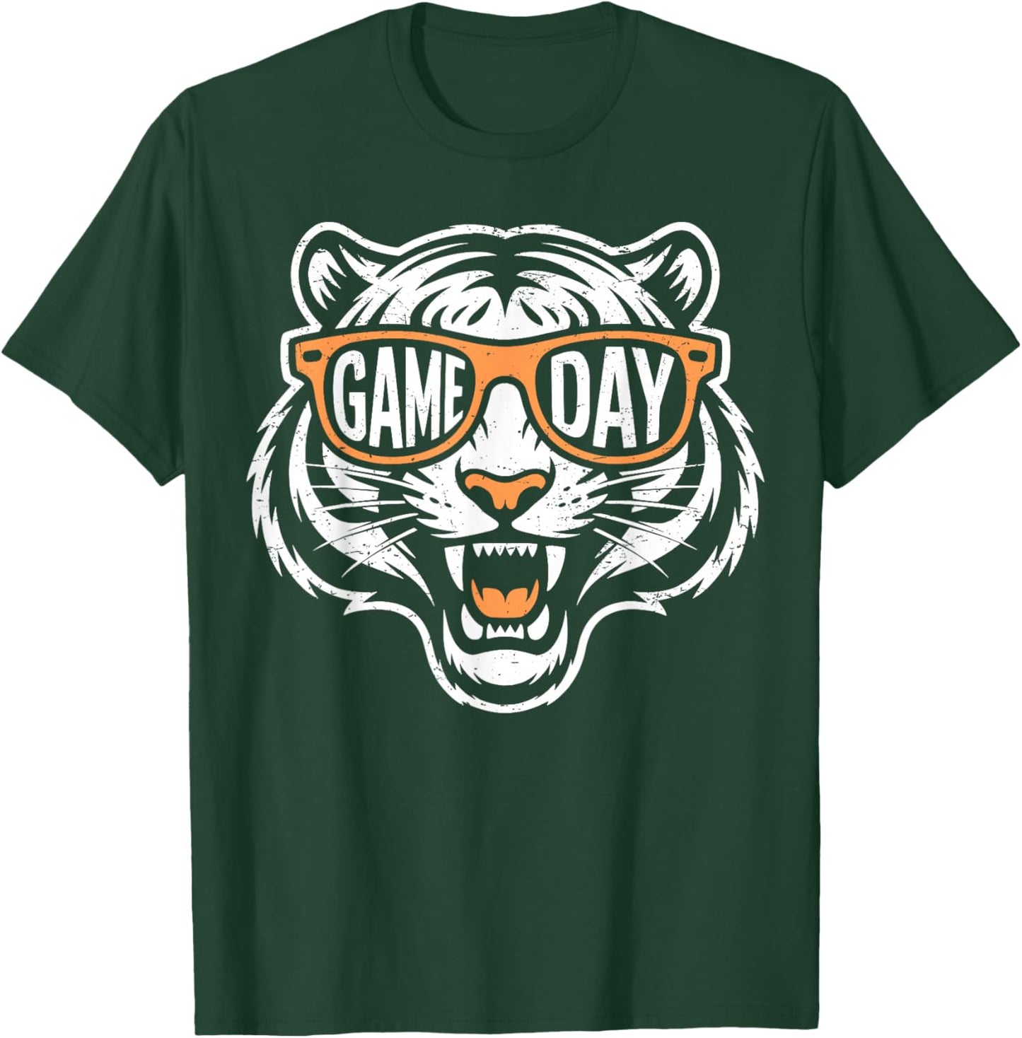 Retro Game Day Tiger T-Shirt - T-Shirt | Forest