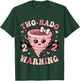 Two Nado Warning Coquette Bow 2nd Birthday 2 Year Old Girls T-Shirt - T-Shirt | Forest