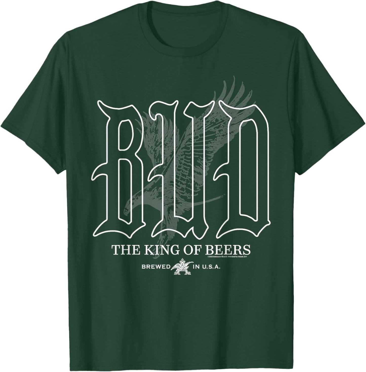 Budweiser - Bud Eagle - The King of Beers T-Shirt - T-Shirt | Forest