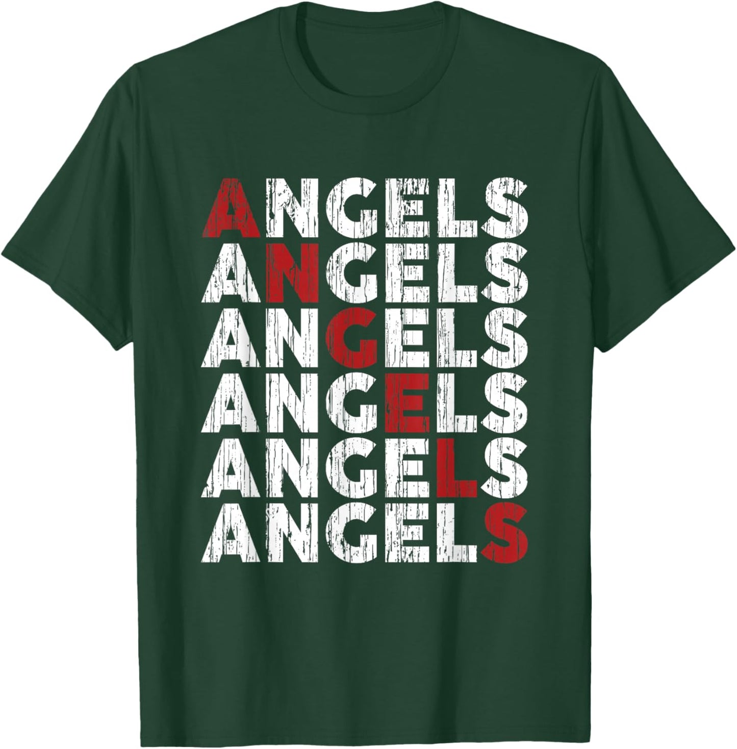 Angels Retro Gift Women Boys Girls Kids T-Shirt - T-Shirt | Forest