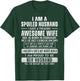 Spoiled Husband Married to a Freaking Awesome February Wife T-Shirt - T-Shirt | Forest
