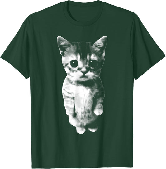 El Gato Sad Kitten Funny Meme Sad Crying Cat Munchkin Kitty T-Shirt - T-Shirt | Forest