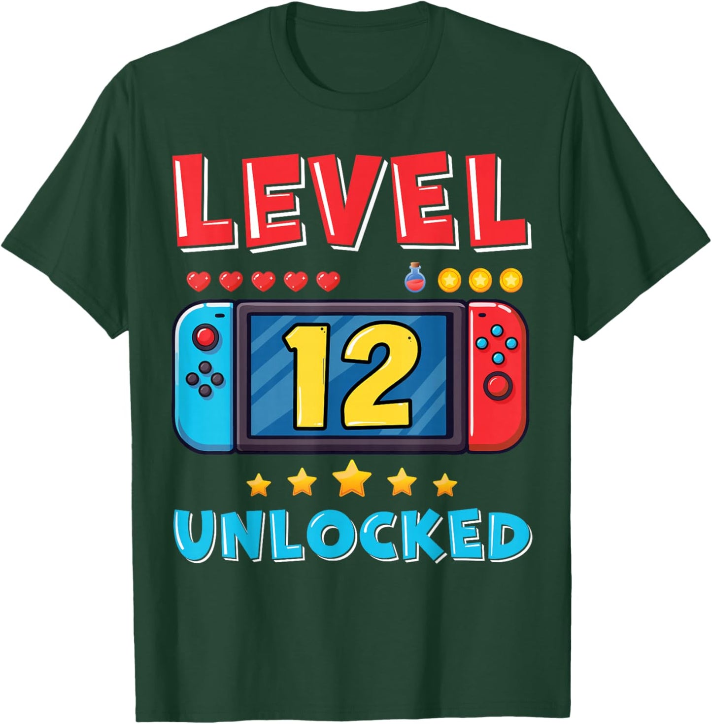 12 Year Old Bday Decorations Son Boy 12yr 12th Birthday T-Shirt - T-Shirt | Forest