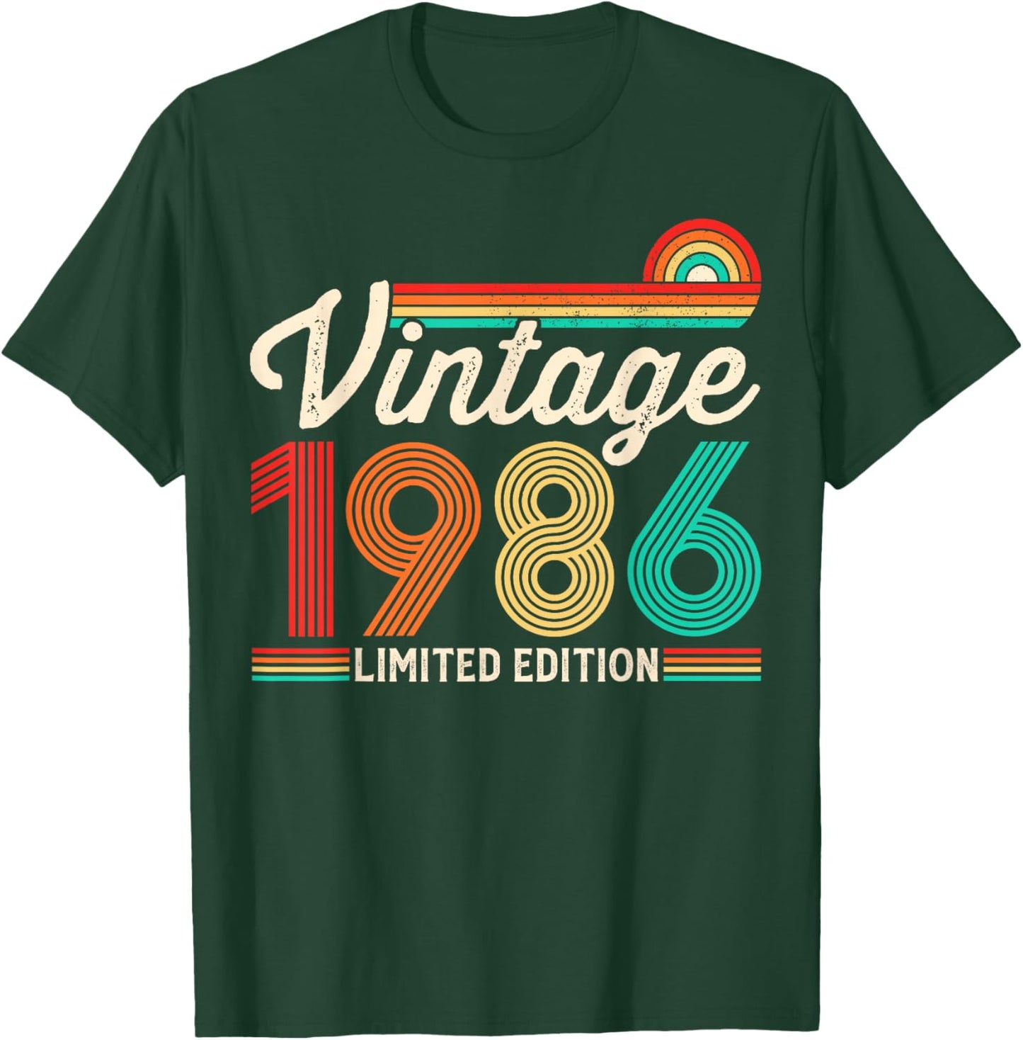 40 Years Old Vintage 1986 Limited Edition 40th Birthday T-Shirt - T-Shirt | Forest