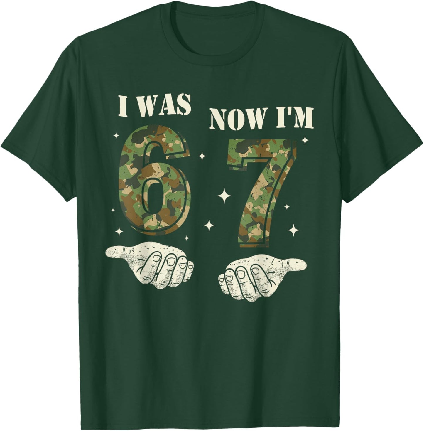 I was 6 Now I'm 7 Year Old Birthday 6 7 Birthday Boys Kids T-Shirt - T-Shirt | Forest