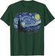 Vintage Starry Night Style Van Gogh T-Shirt - T-Shirt | Forest