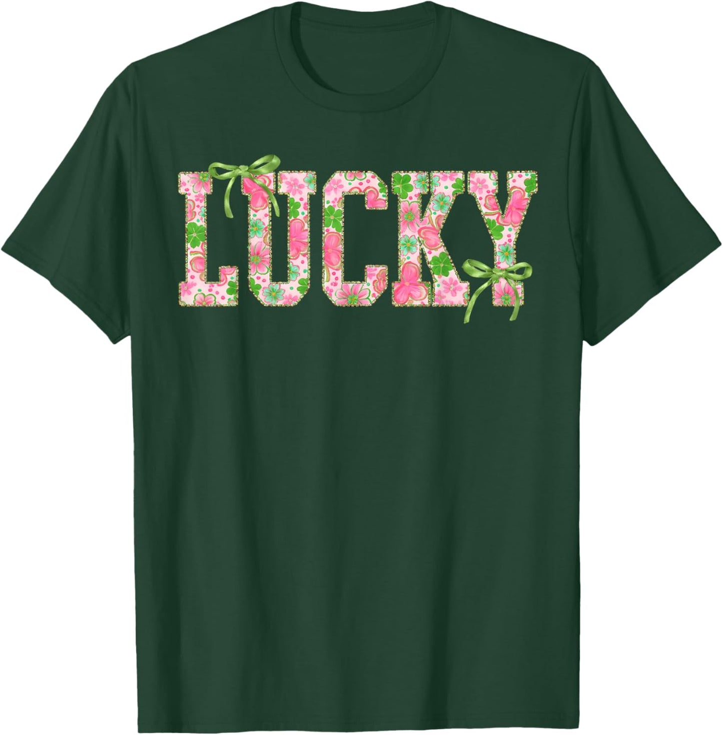 St Pattys Day Lucky Shamrock St Patrick's Day Men Women T-Shirt - T-Shirt | Forest