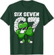 St Patrick's Day Boys Kids Shamrock Dabbing Six Seven 67 T-Shirt - T-Shirt | Forest