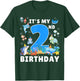 2nd Birthday Under The Sea 2 Years Old Ocean Party Theme T-Shirt - T-Shirt | Forest