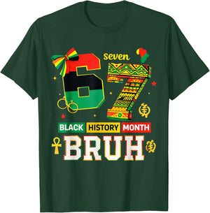 Bruh 67 Black History Month for Kids Boys African American T-Shirt - T-Shirt | Forest