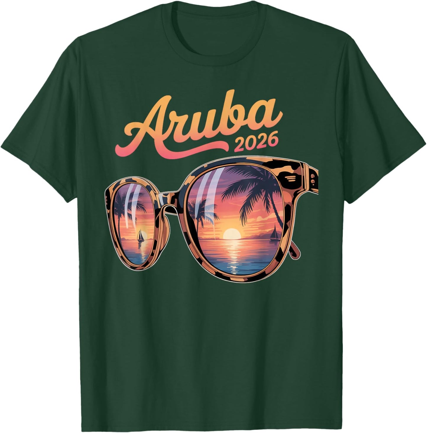 Aruba Cruise 2026 Matching Family Vacation T-Shirt - T-Shirt | Forest