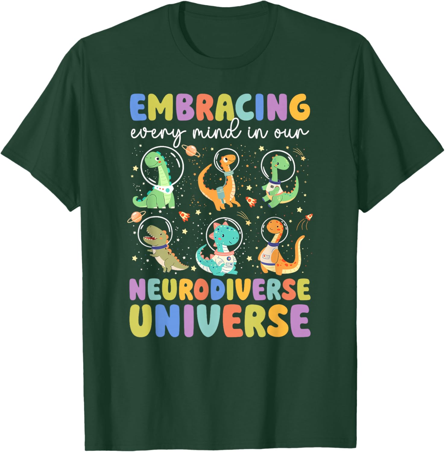 Neurodiverse Universe SPED Teacher SPED Teaching T-Shirt - T-Shirt | Forest