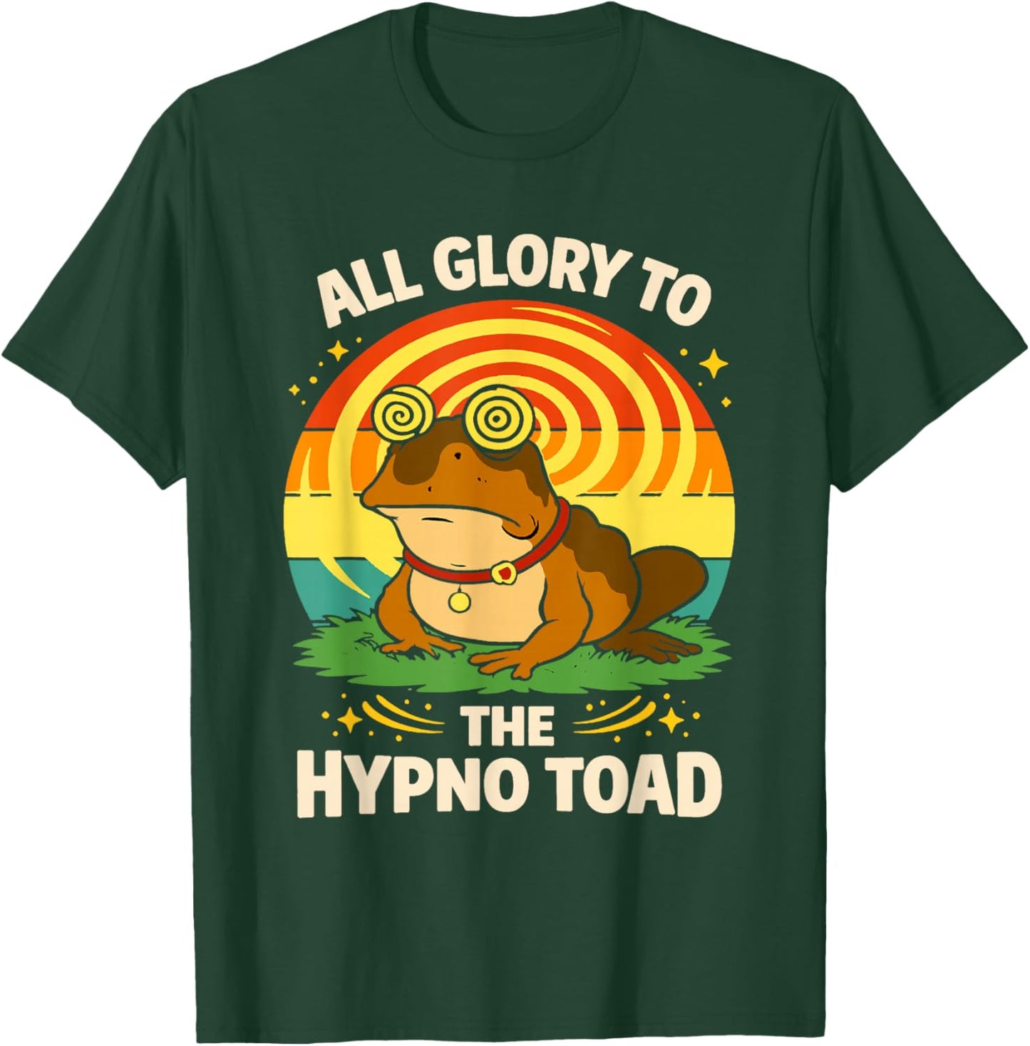All Glory to The Hypno Toad Amphibian Funny Meme Frog Joke T-Shirt - T-Shirt | Forest