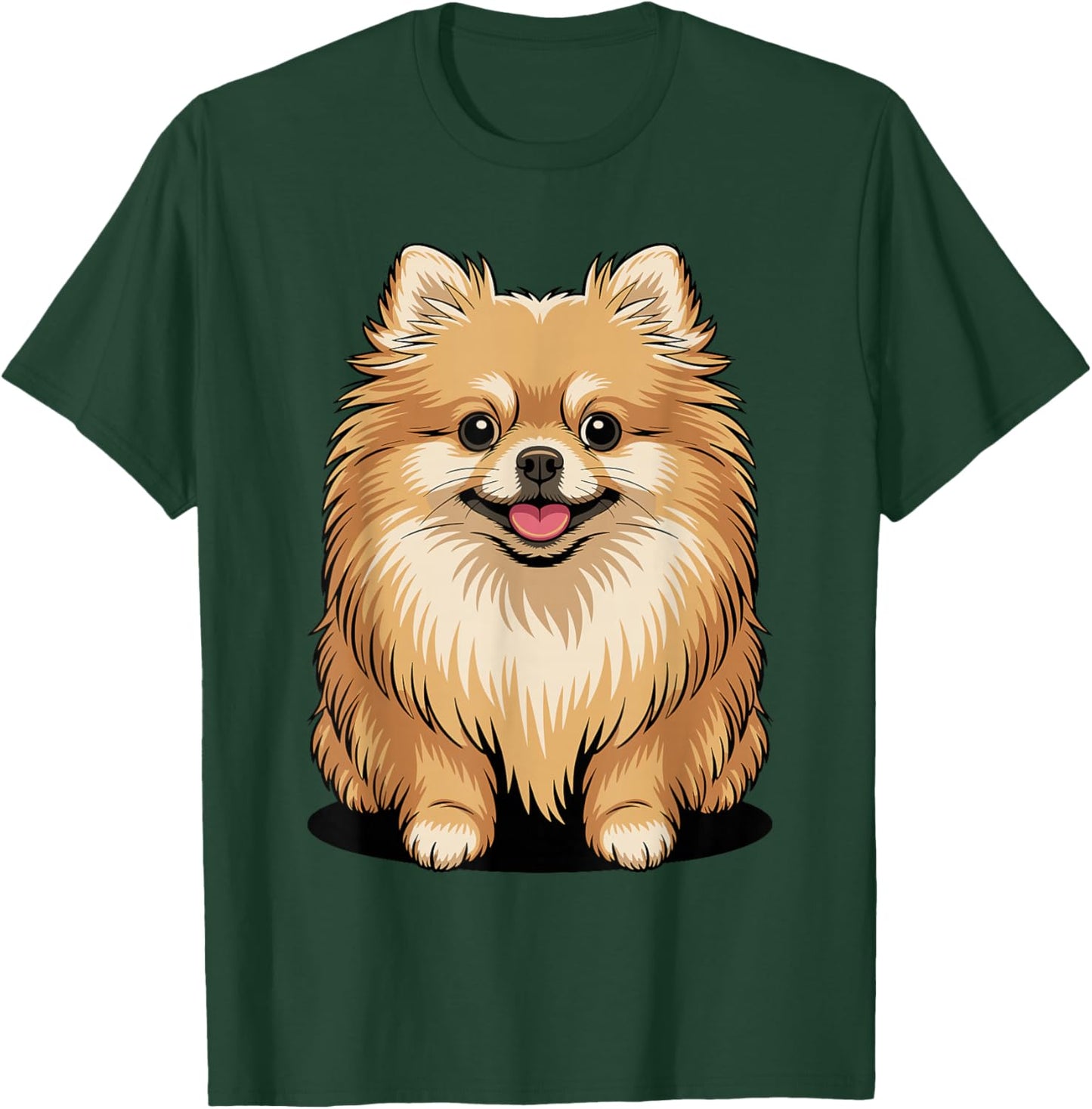 Cute Puppy Breed Artistic Pom Toy Companion Pomeranian T-Shirt - T-Shirt | Forest