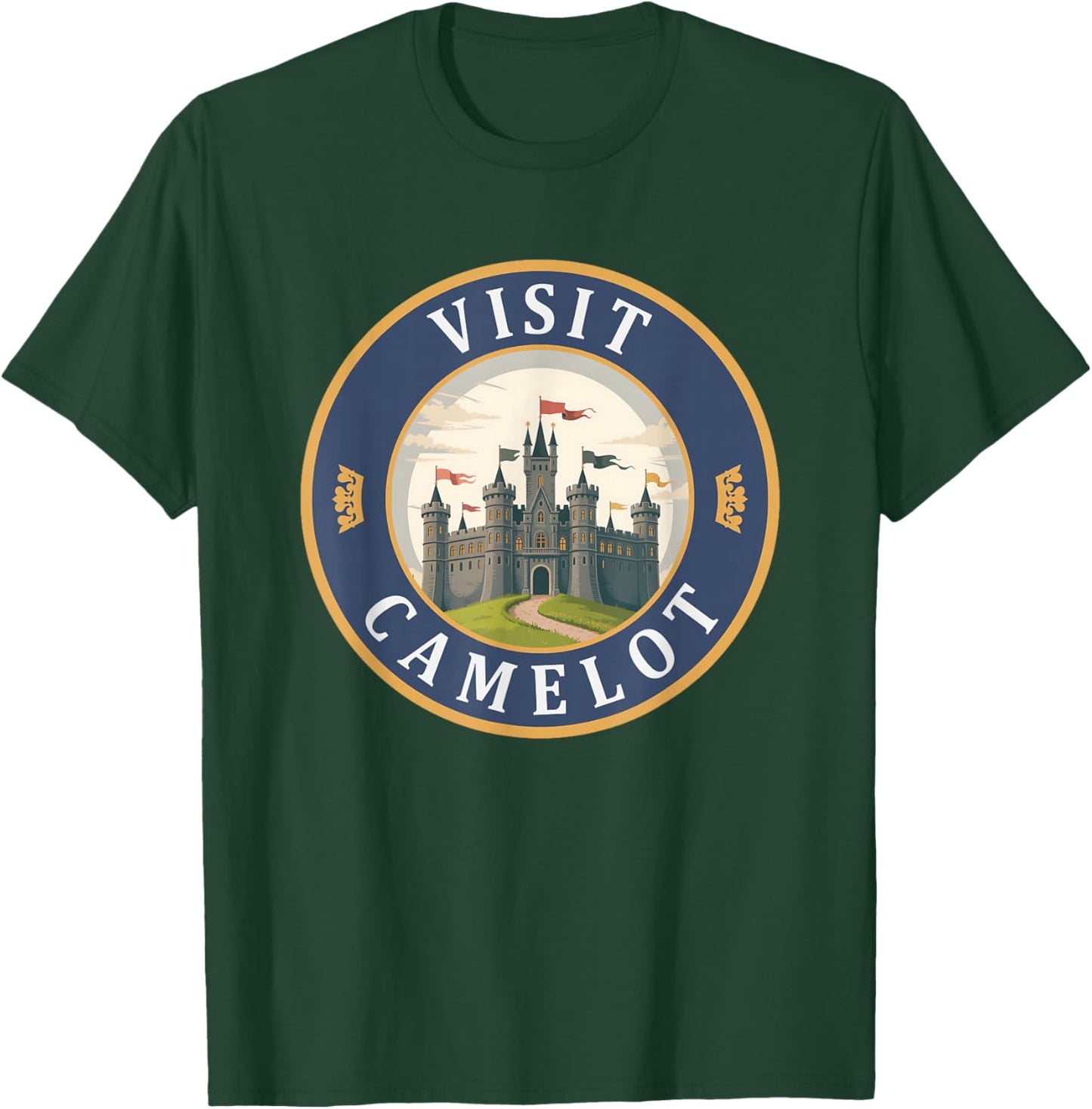 Visit Camelot King Arthur Funny History T-Shirt - T-Shirt | Forest