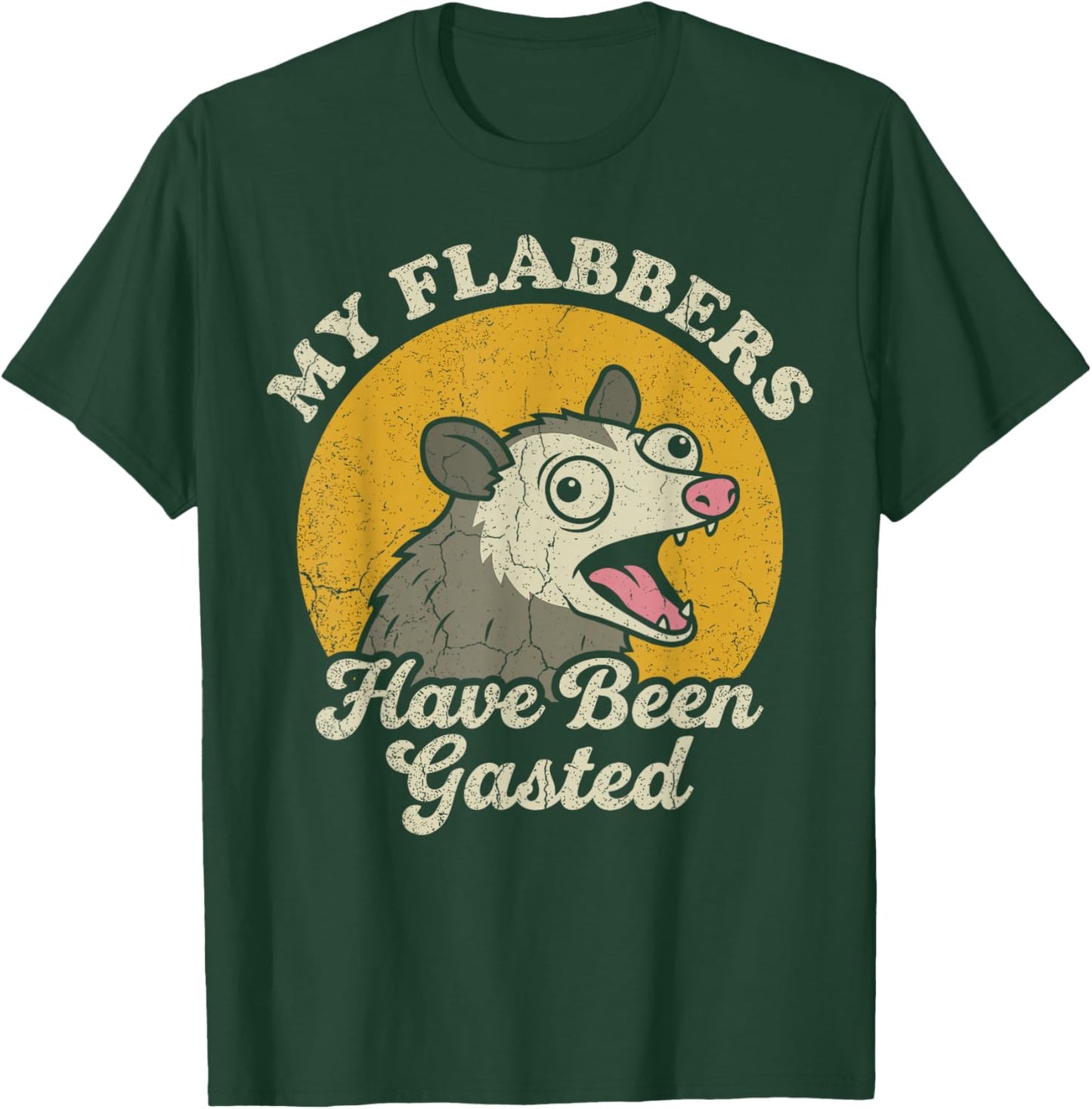My Flabbers Have Been Gasted Opossum T-Shirt - T-Shirt | Forest