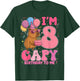 8 Years Old Capy Birthday to Me 8th Birthday Capybara T-Shirt - T-Shirt | Forest