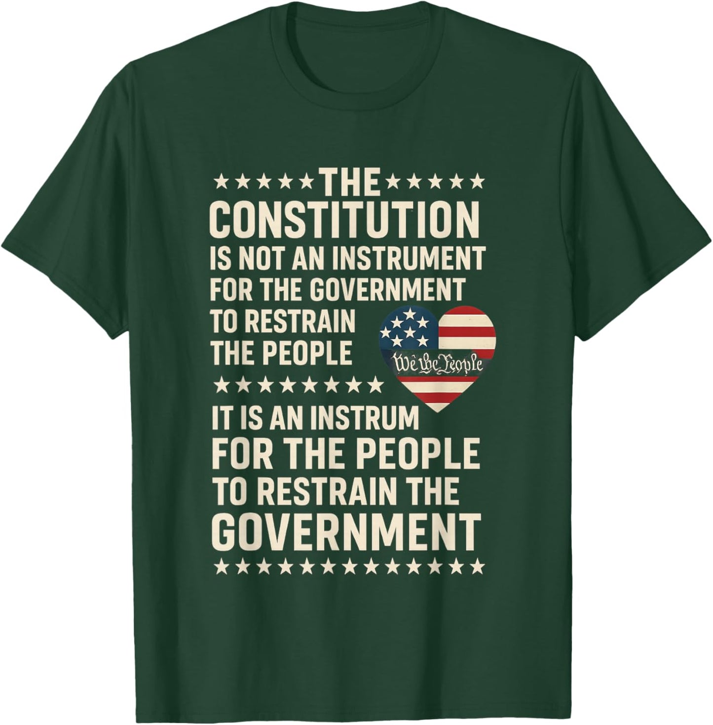 The Constitution is an Instrument Us Patriotic T-Shirt - T-Shirt | Forest