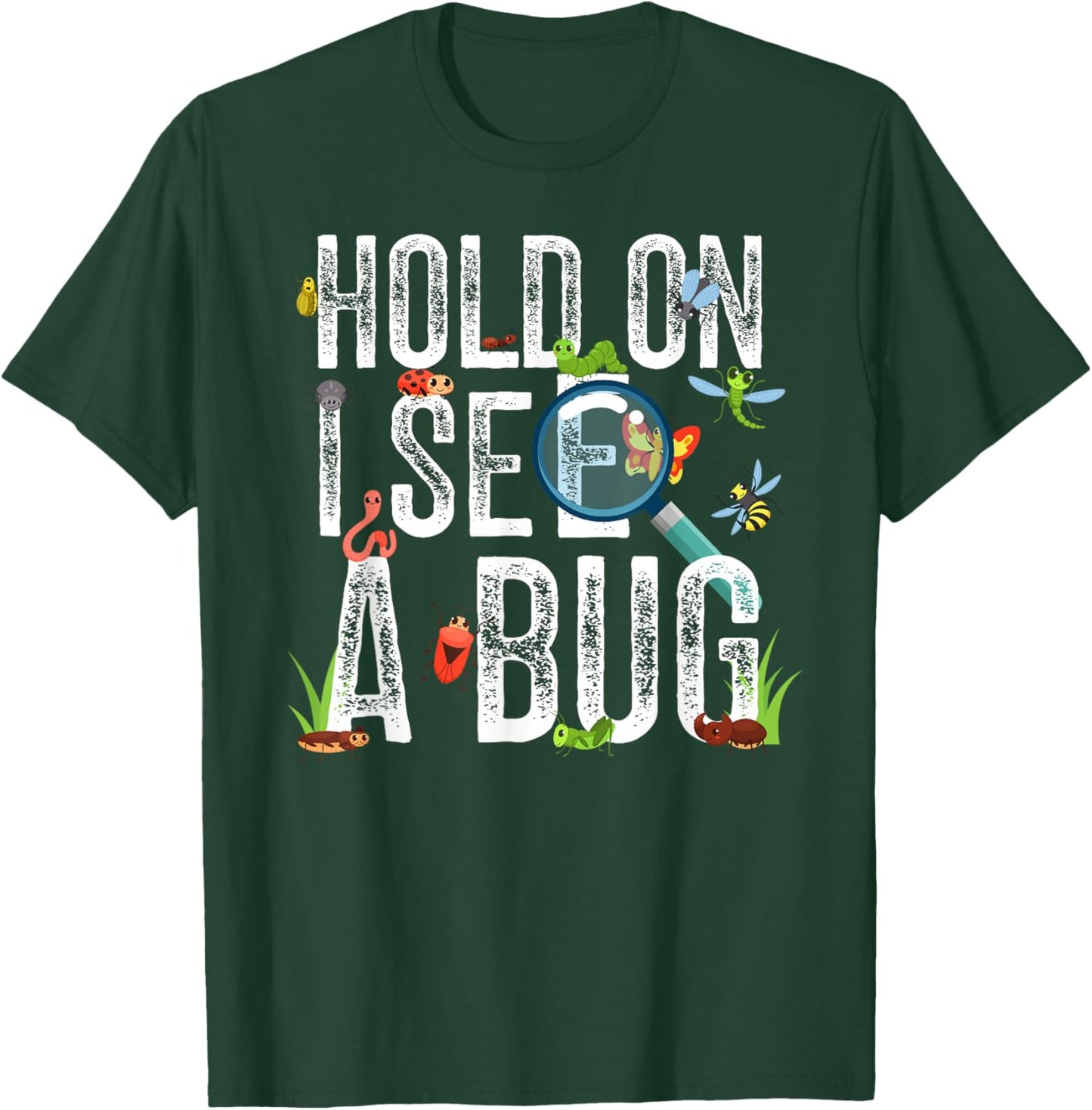 I See A Bug Catcher Bug Hunter Kids Insect Catcher Boys T-Shirt - T-Shirt | Forest