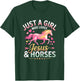 Just a Girl Who Loves Jesus & Horses T-Shirt - T-Shirt | Forest