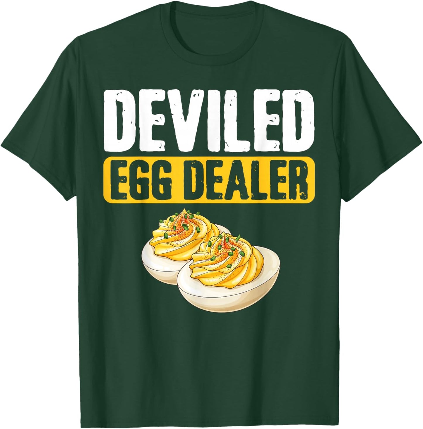 Retro Deviled Egg Dealer Thanksgiving Dinner Funny T-Shirt - T-Shirt | Forest